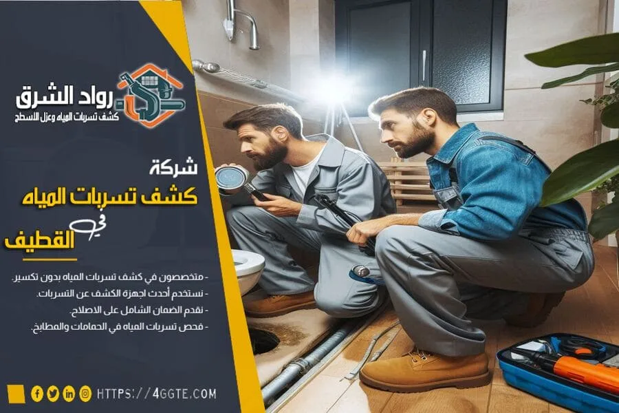فحص واصلاح تسربات المياه بدون تكسير في القطيف